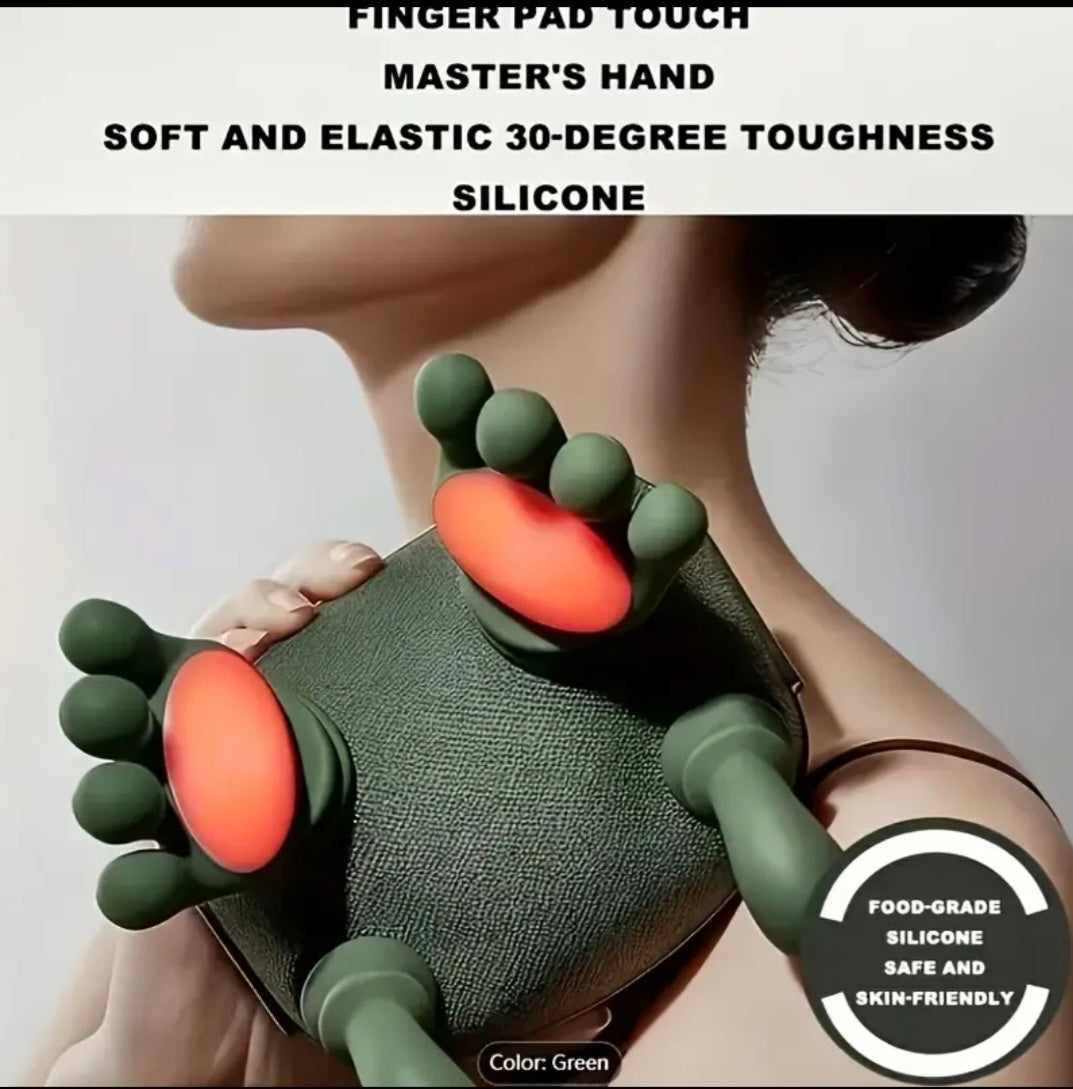 USB Rechargeable 8-Claw Deep Tissue Massager – Portable Wireless Relief for Neck, Back & Beyond
