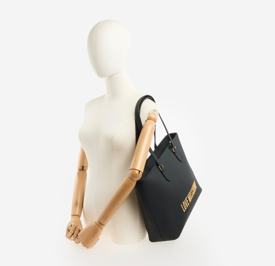 Black Canvas Tote Bag