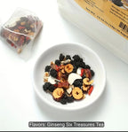 Ginseng Six Treasures Tea. 10g × 30 Packs. Mulberry, Wolfberry & Ginseng.