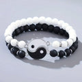 2-Piece Yin Yang Tai Chi Beaded Bracelets