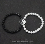 2-Piece Yin Yang Tai Chi Beaded Bracelets