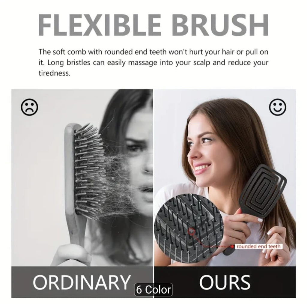 Professional Curved Paddle Brush