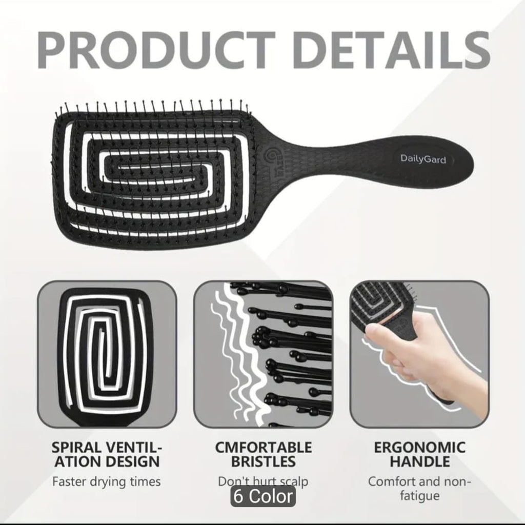 Professional Curved Paddle Brush