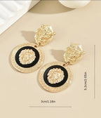 Women’s Lion Head Pendant Necklace Set with Earrings
