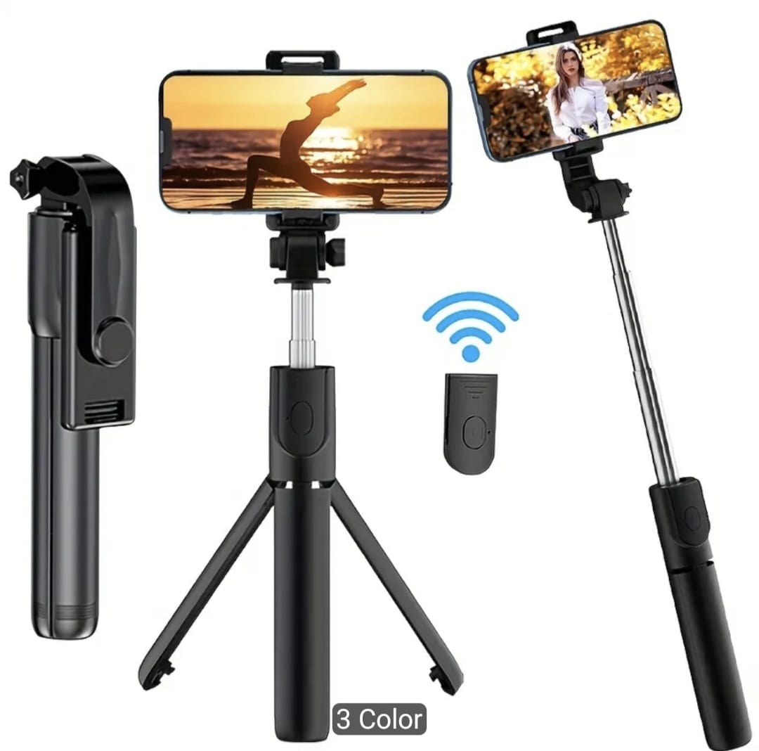 Multi-Function Selfie Stick Tripod with Wireless Remote