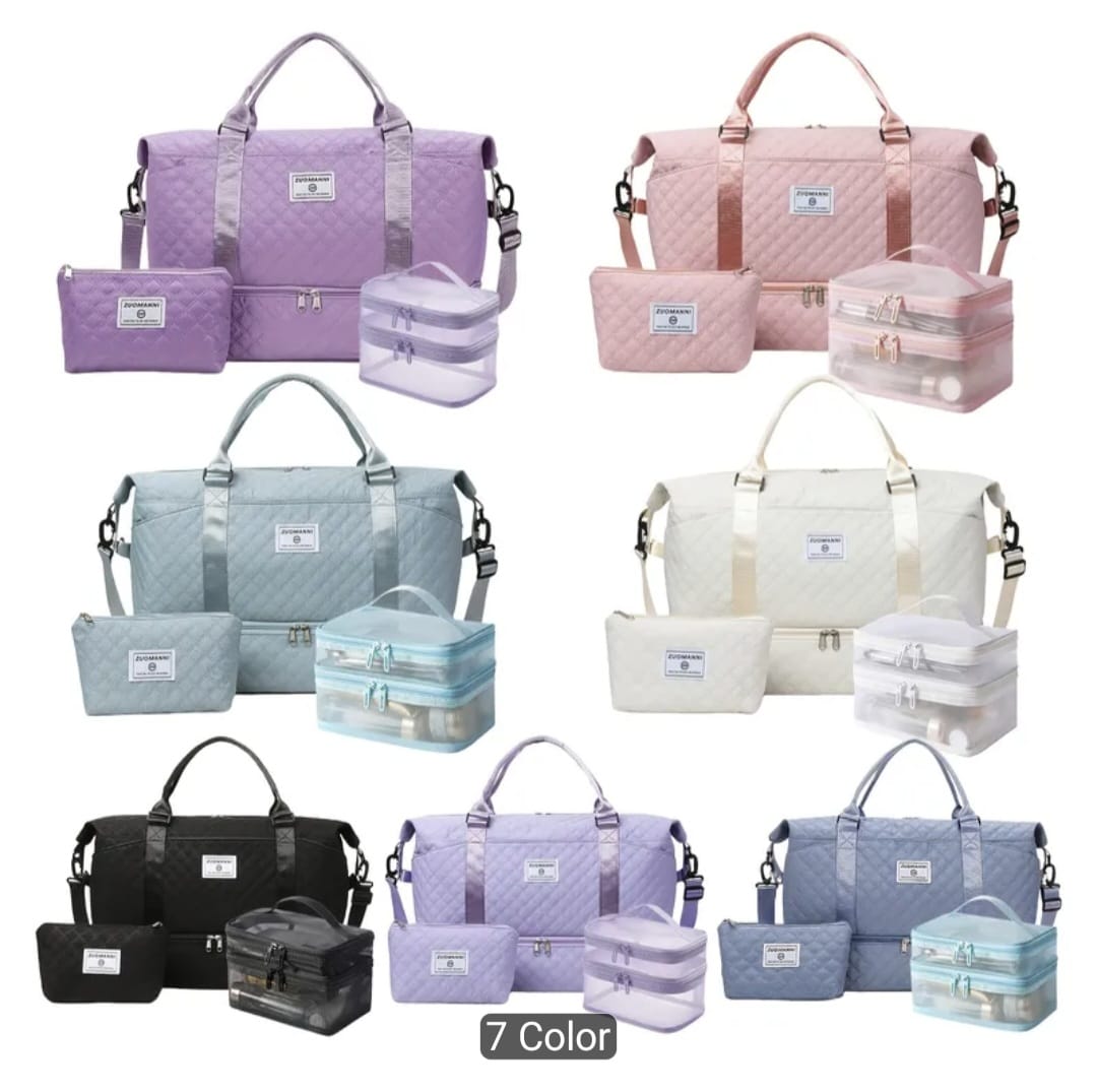Large Capacity Women’s Travel & Gym Bag Set