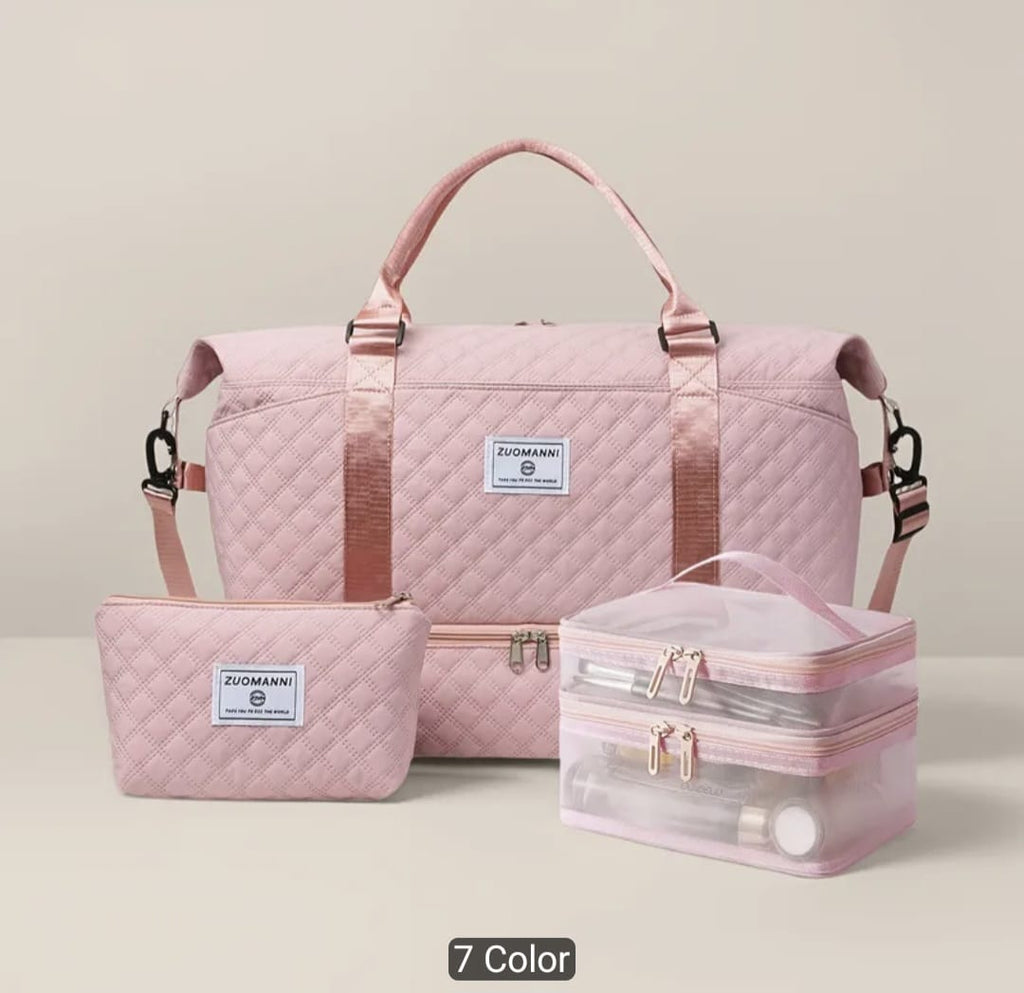 Large Capacity Women’s Travel & Gym Bag Set