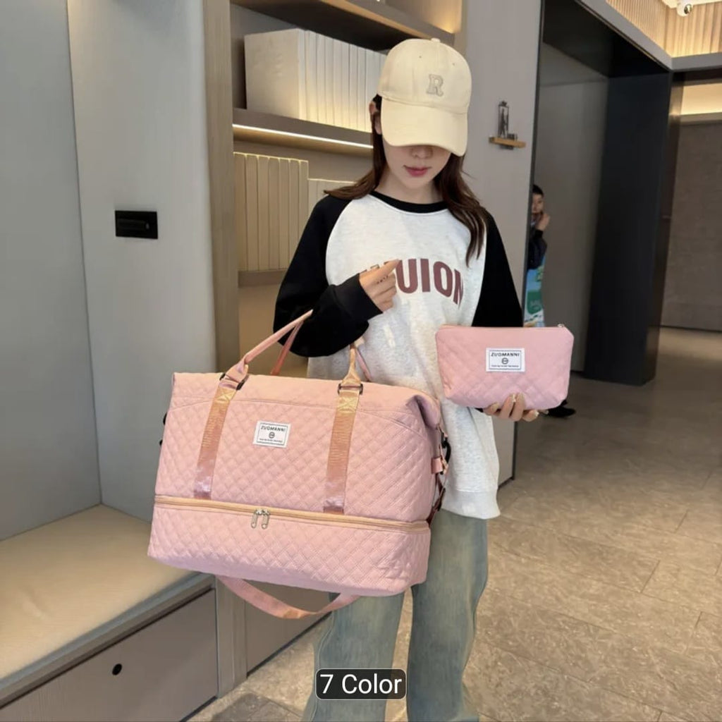 Large Capacity Women’s Travel & Gym Bag Set