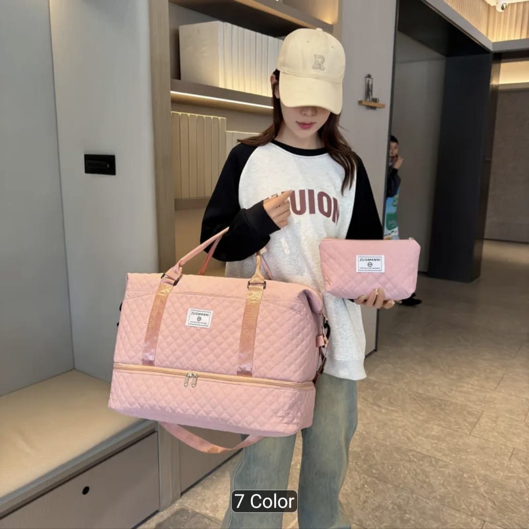 Large Capacity Women’s Travel & Gym Bag Set