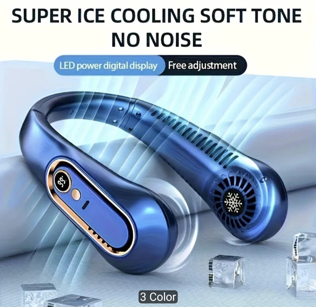 USB Rechargeable Blade-Free Neck Fan