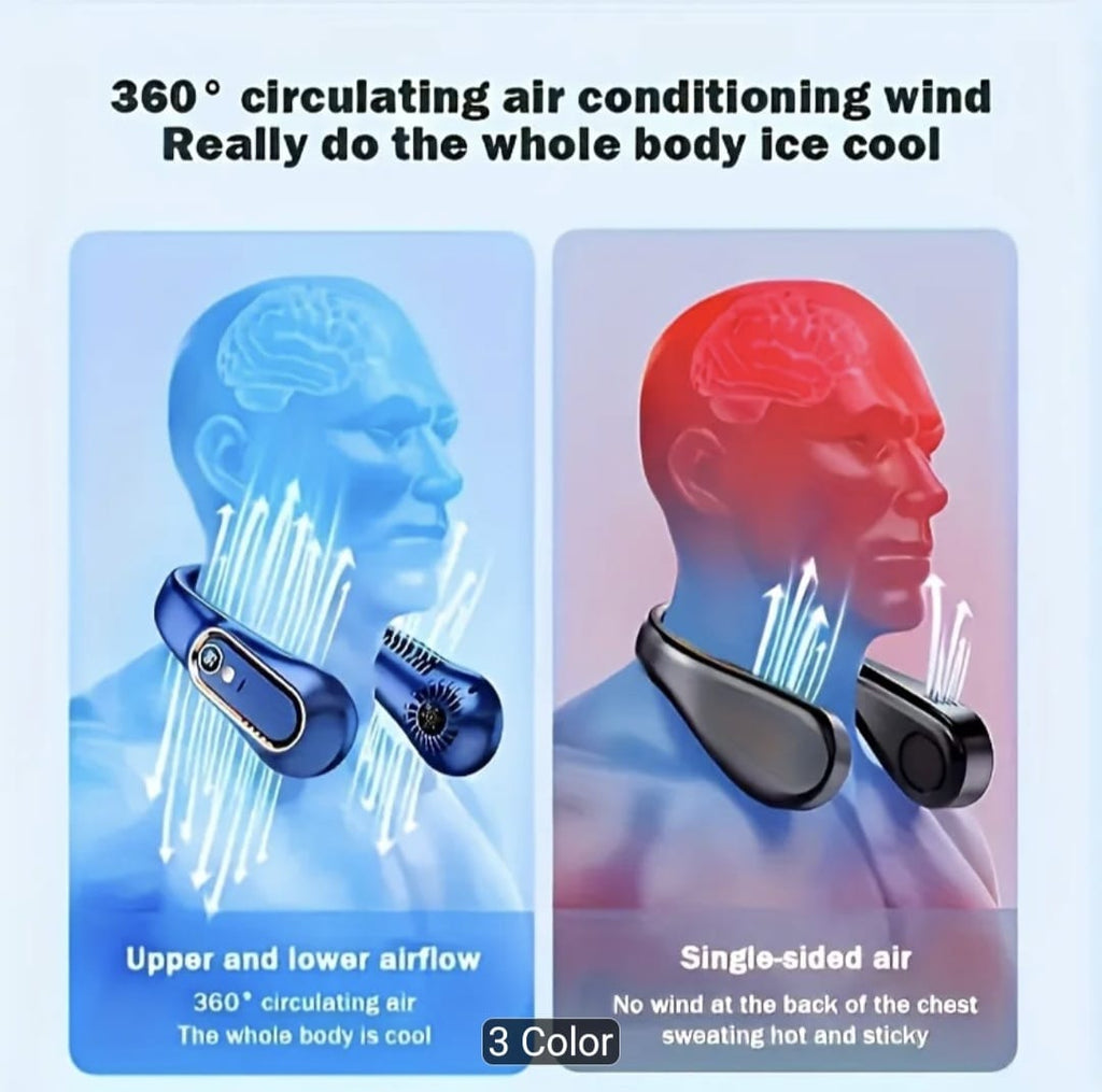 USB Rechargeable Blade-Free Neck Fan