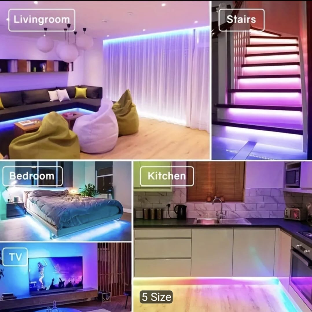USB LED Light Strip with 44-Key Remote & App Control