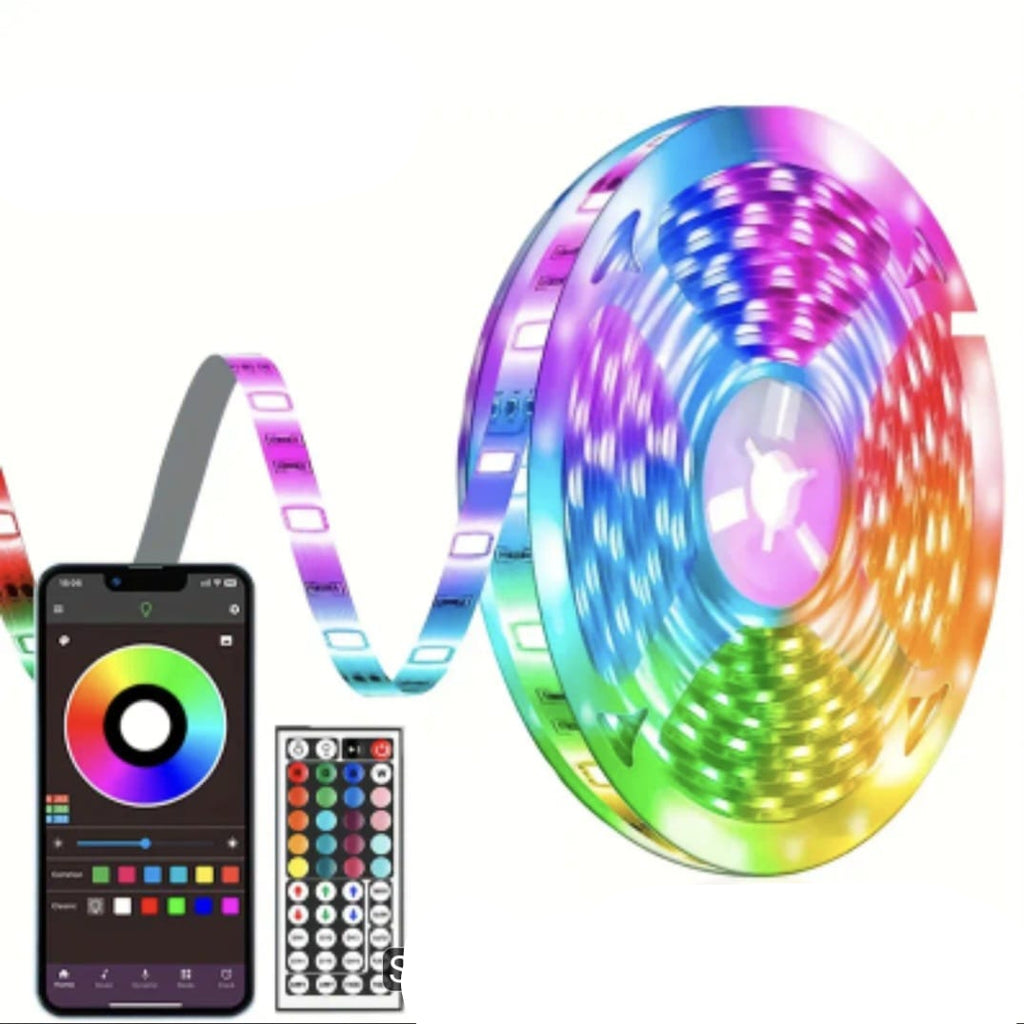 USB LED Light Strip with 44-Key Remote & App Control