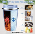 510ml/17oz Insulated Coffee Cup with Lid