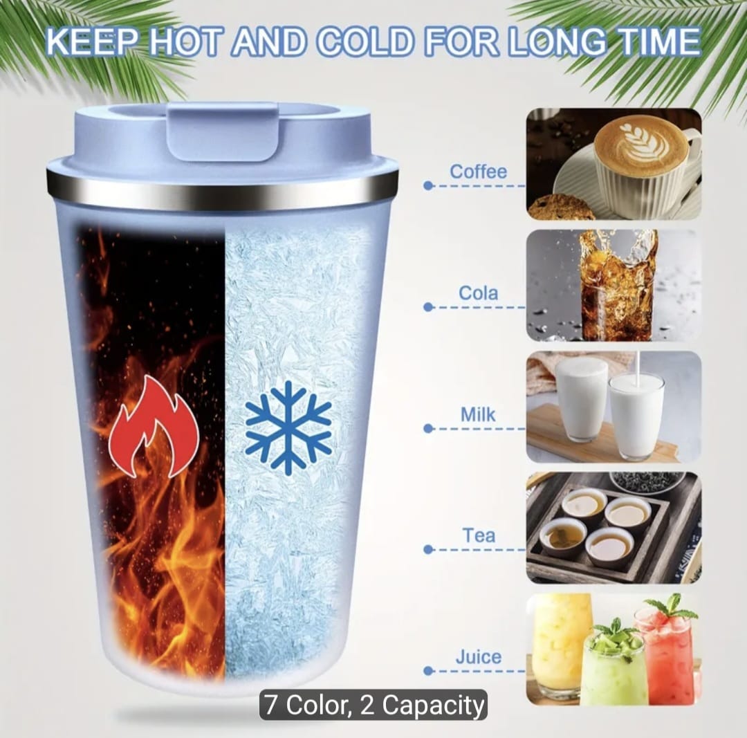 510ml/17oz Insulated Coffee Cup with Lid