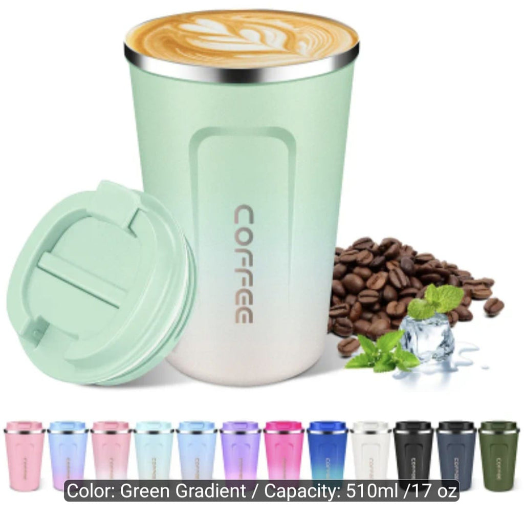 510ml/17oz Insulated Coffee Cup with Lid