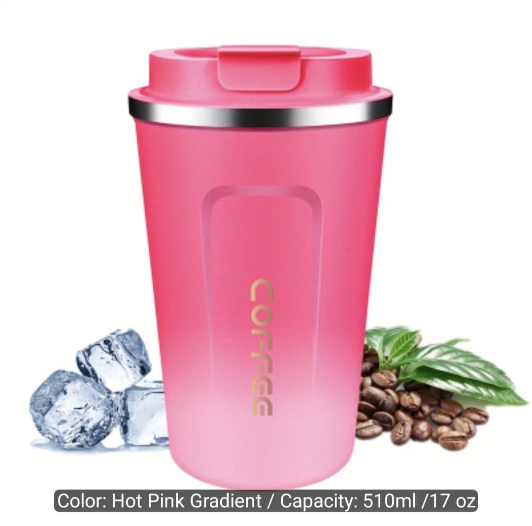 510ml/17oz Insulated Coffee Cup with Lid