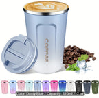 510ml/17oz Insulated Coffee Cup with Lid