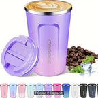 510ml/17oz Insulated Coffee Cup with Lid