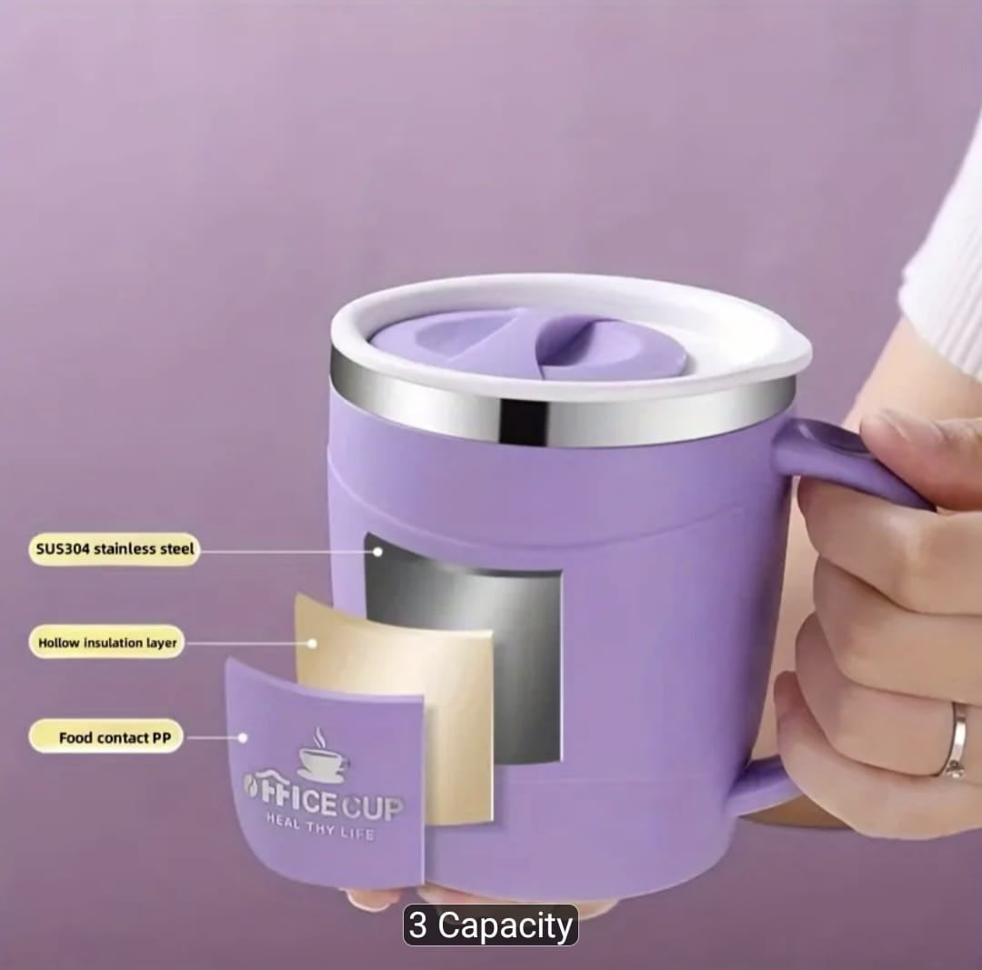 Stainless Steel 500ml Travel Coffee Cup