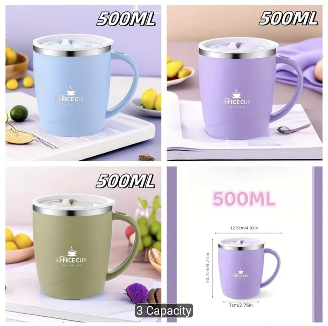 Stainless Steel 500ml Travel Coffee Cup