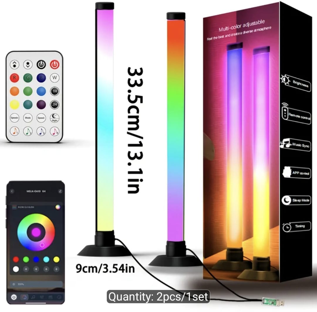 Smart RGB IC LED Light Bars 2PCS Set