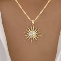 Bohemian Vintage Star Sun Moon Necklace