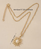 Bohemian Vintage Star Sun Moon Necklace