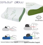 Bamboo Memory Foam Contour Pillow