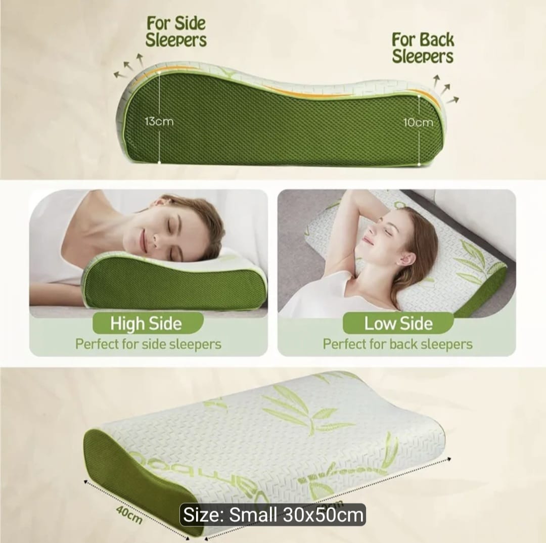 Bamboo Memory Foam Contour Pillow