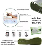 Bamboo Memory Foam Contour Pillow