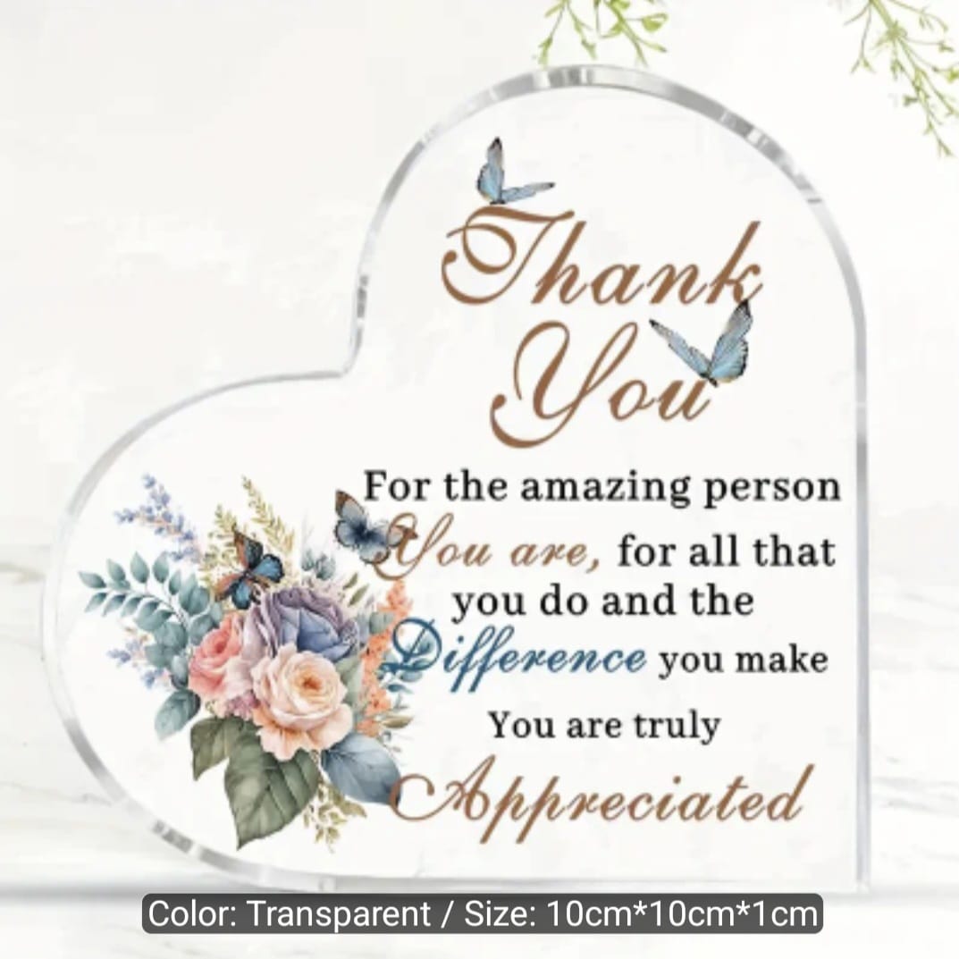 Inspirational Quotes Desk Decor Plaque