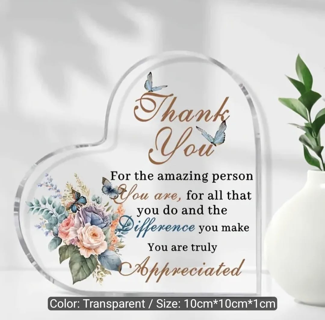 Inspirational Quotes Desk Decor Plaque