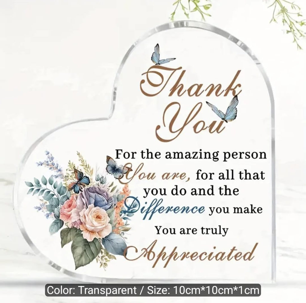 Inspirational Quotes Desk Decor Plaque
