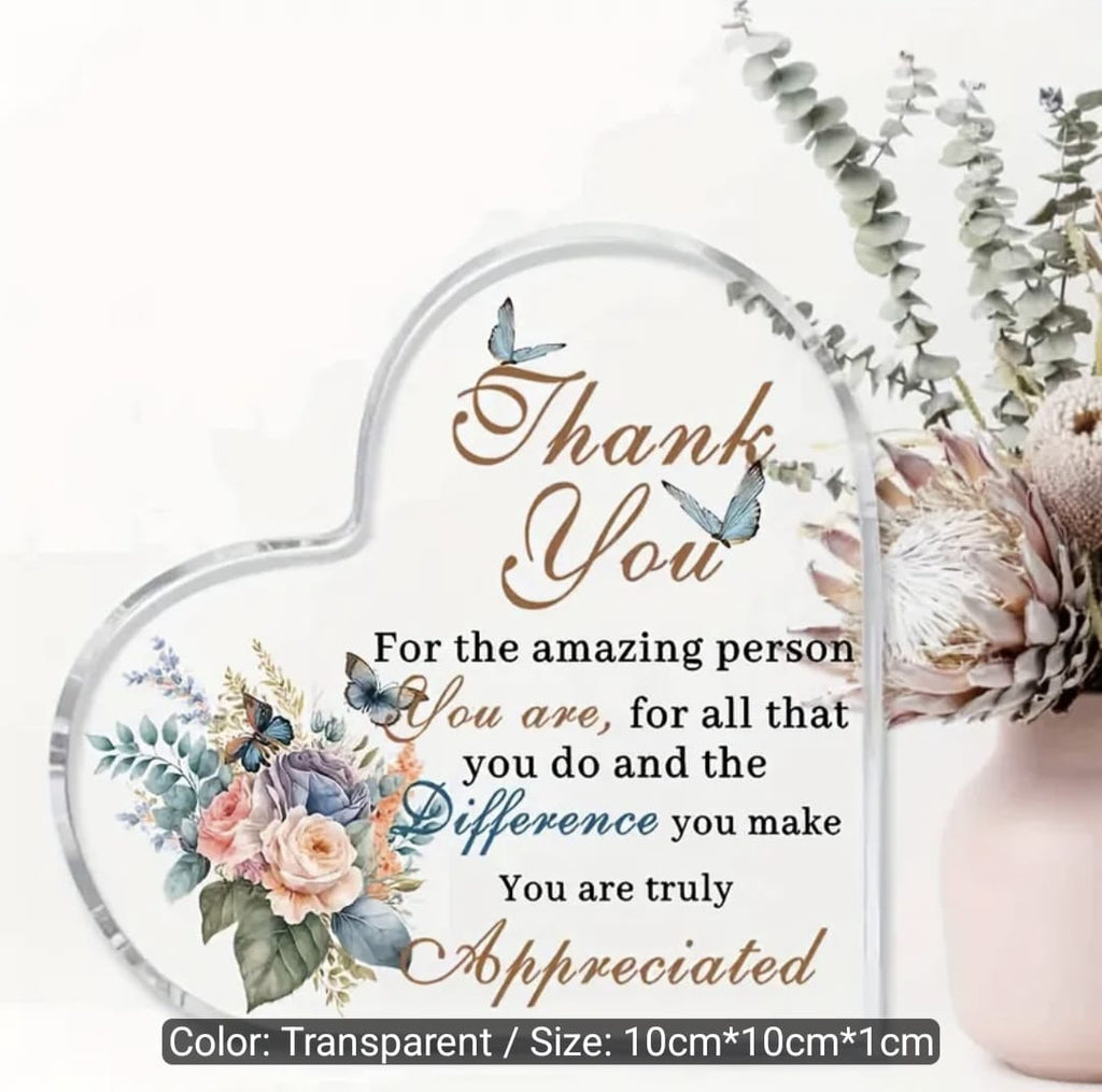Inspirational Quotes Desk Decor Plaque