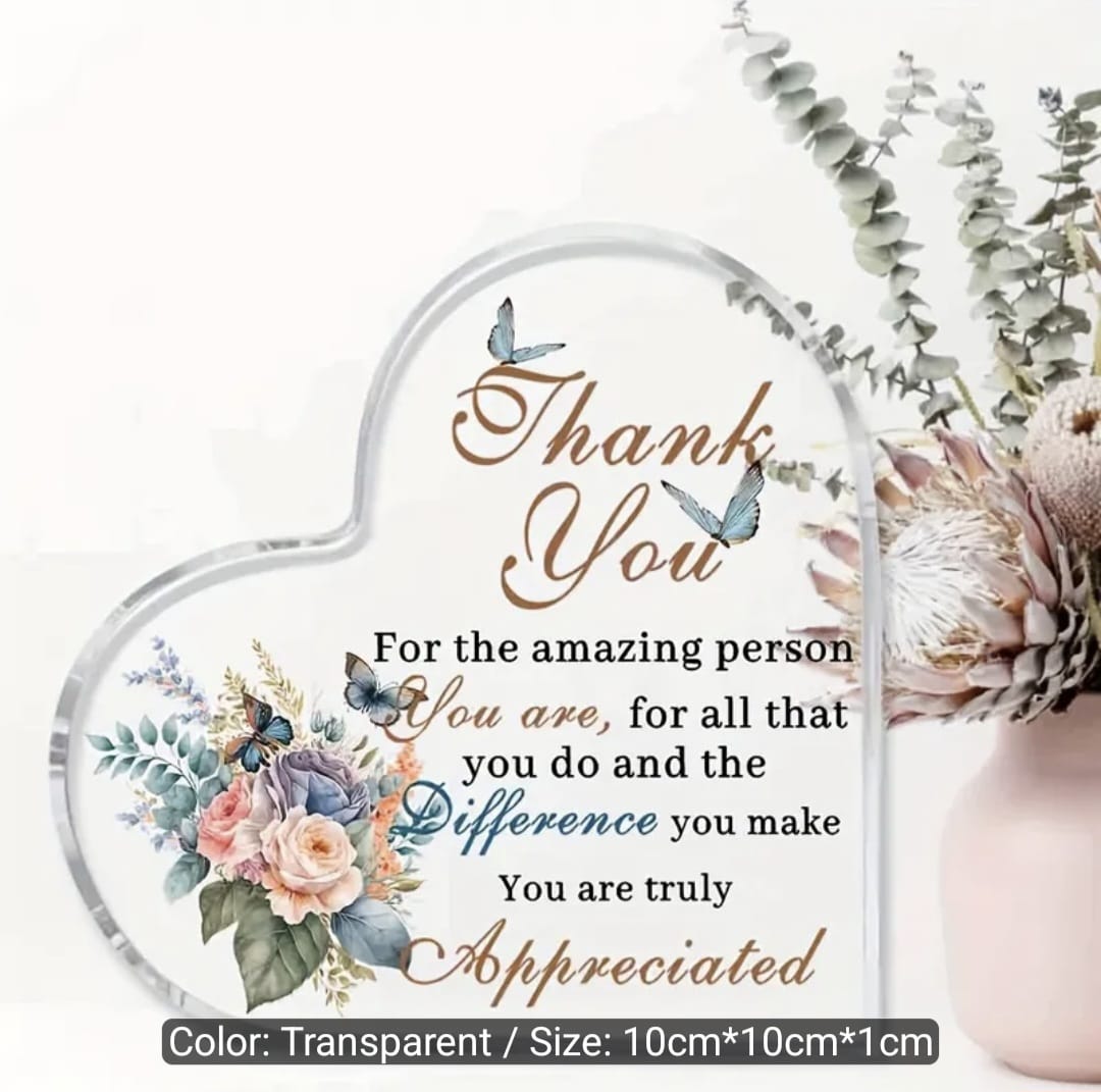 Inspirational Quotes Desk Decor Plaque