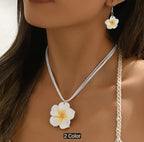 Bohemian Plumeria Jewelry Set