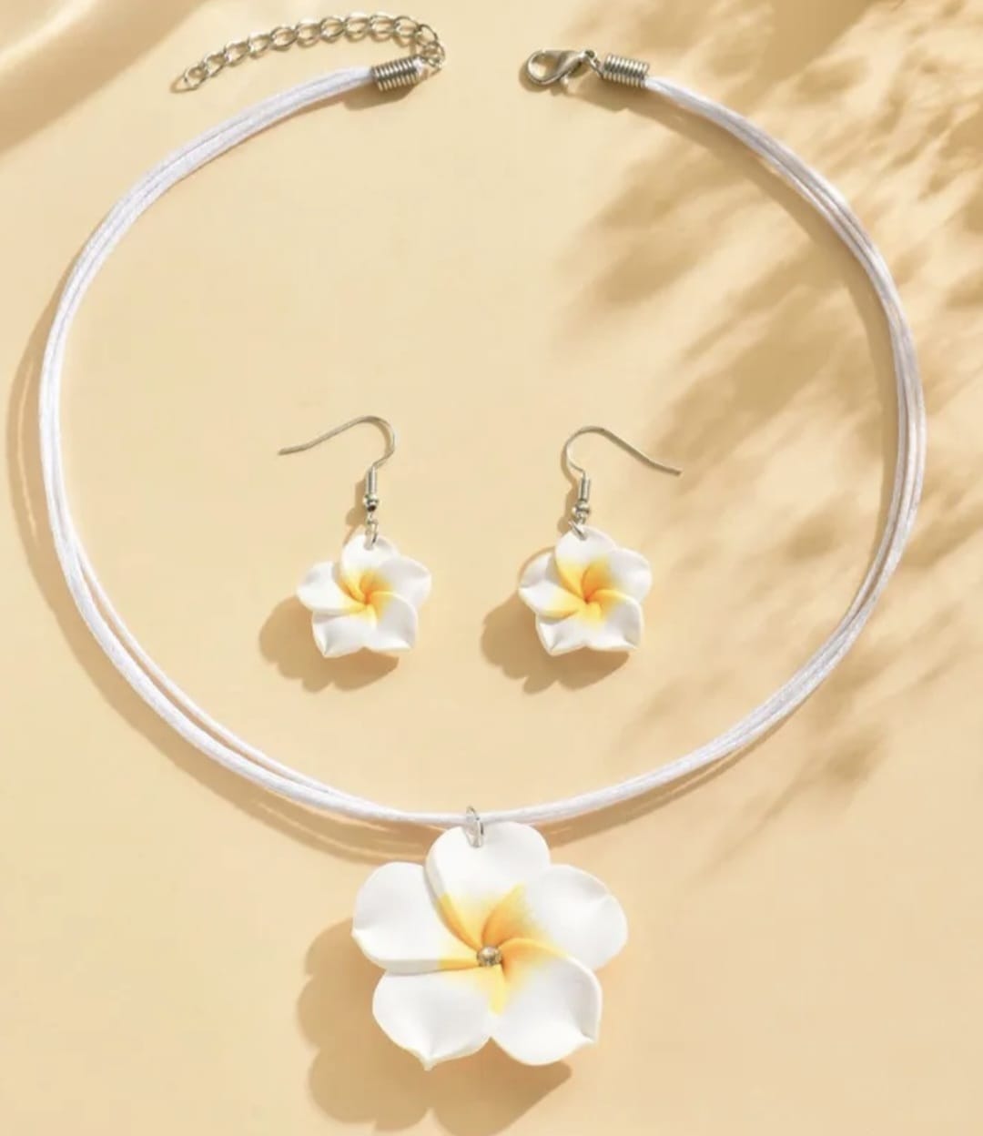 Bohemian Plumeria Jewelry Set