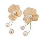 3D Ginkgo Leaf Stud Earrings with Tassel