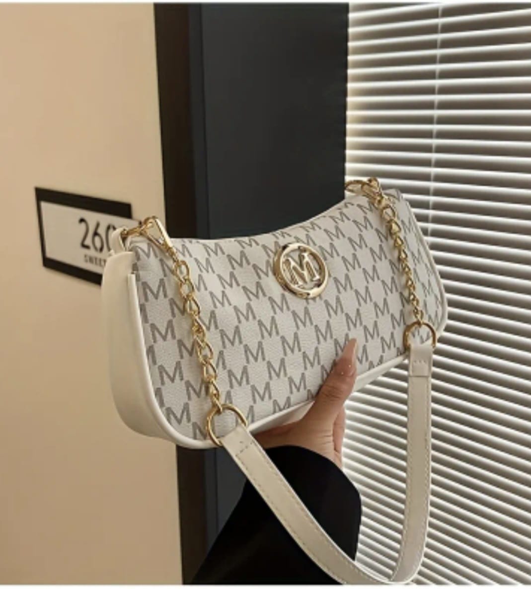 French Vintage Underarm Bag for Women