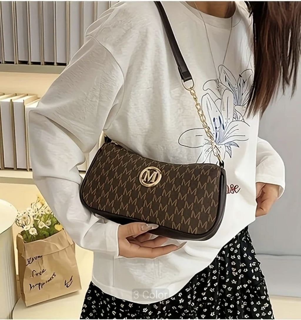 French Vintage Underarm Bag for Women