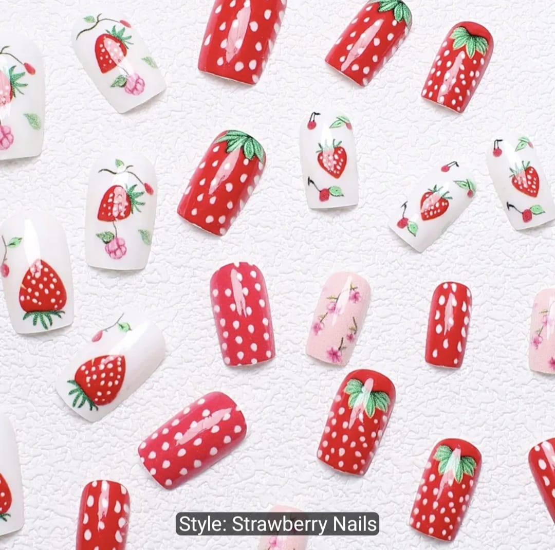 24pcs Square Press-On Nails Set