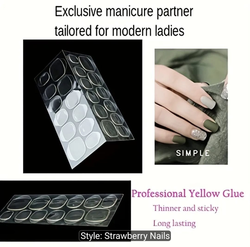 24pcs Square Press-On Nails Set