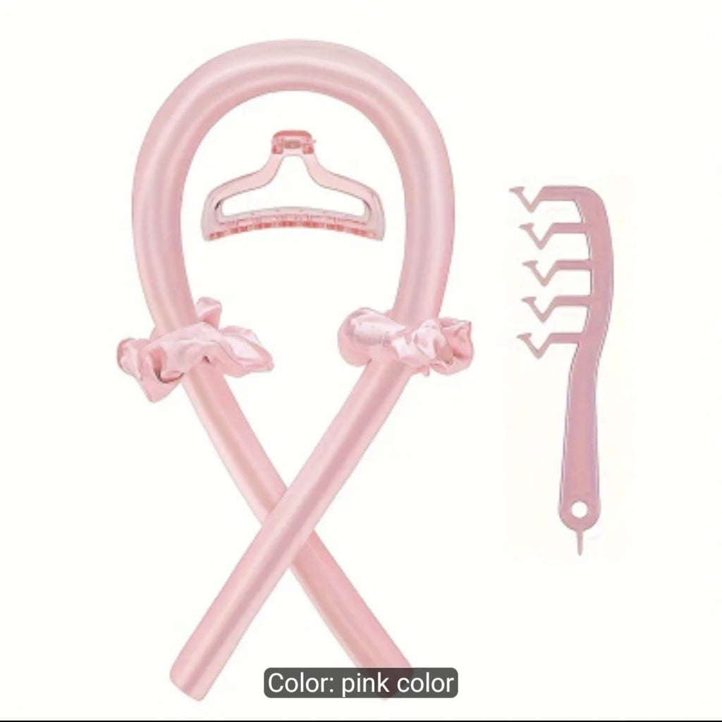 5pcs Heatless Curling Rod Headband Set
