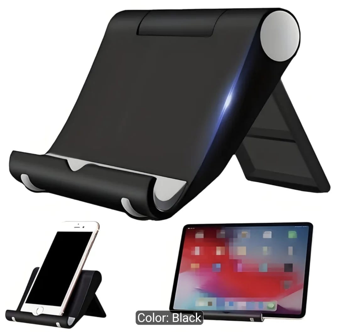 New Black Foldable Phone & Tablet Stand