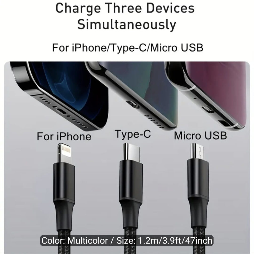 3-in-1 Multi USB Charging Cable