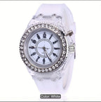 Fashionable Luminous Rhinestone Watch