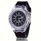 Fashionable Luminous Rhinestone Watch