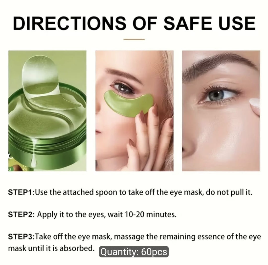 60Pcs Xioimy Avocado Collagen Eye Masks