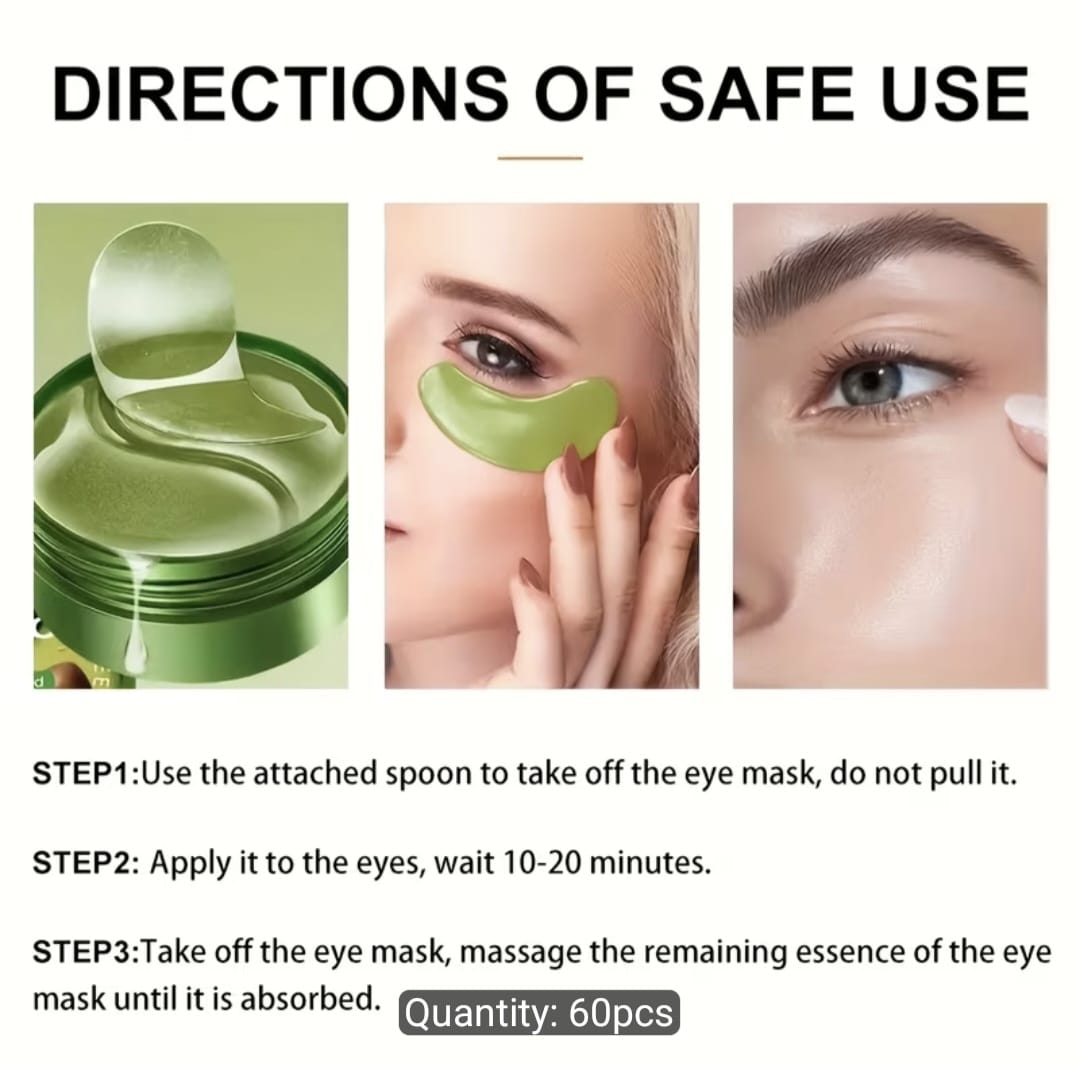 60Pcs Xioimy Avocado Collagen Eye Masks